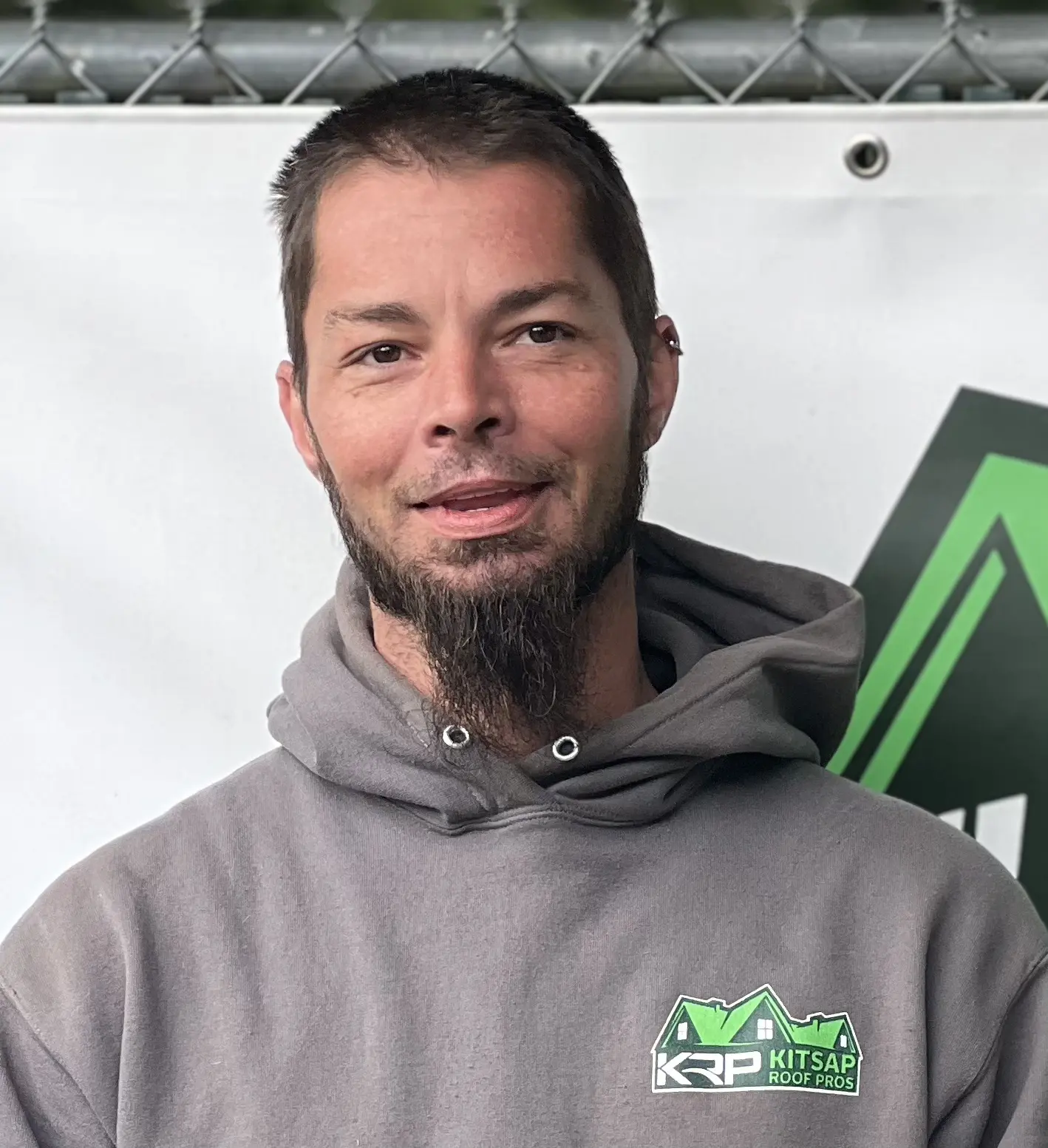 headshot of kitsap employee, joe redfern, wearing kitsap sweatshirt